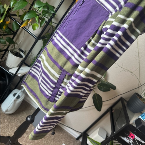 Original Use Purple and Green Striped Jacket - Picture 8 of 13